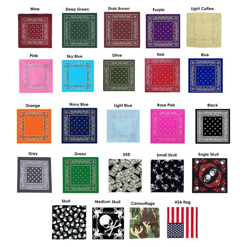 Bandana paisley collo - paisley,