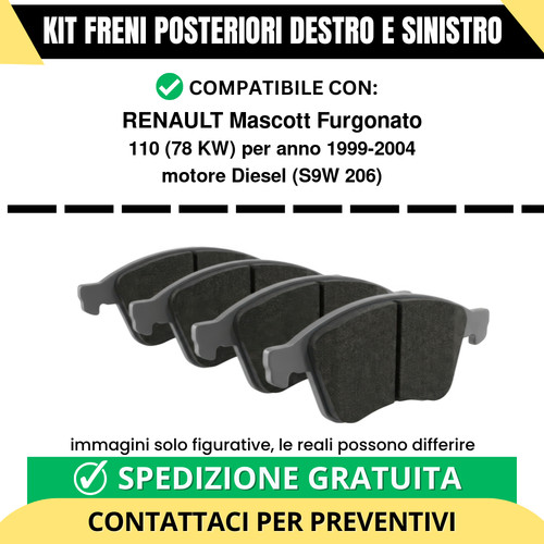 Pastiglie freno posteriori - pastiglie,