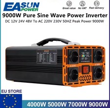 EASUN INVERTER 12V 220V ONDA SINUSOIDALE PURA 9000W - PERFETTAMENTE FUNZIONANTE