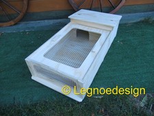 CASETTA PER TARTARUGHE CON TERRARIO E  RETE 80x40x20