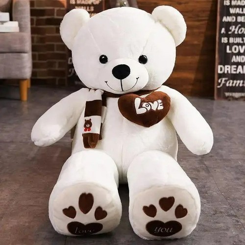 Peluche orso gigante - peluche, bianco