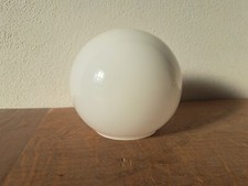 Ricambio Paralume Boccia Sfera Globo Vintage Modernariato Bianco Lucido Lampada