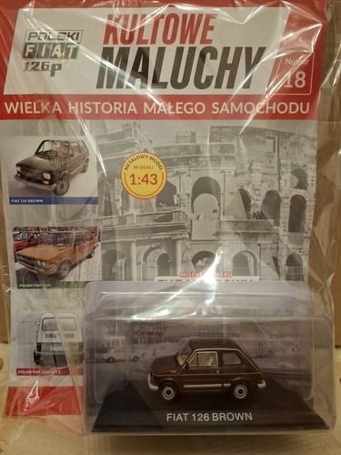 Fiat 126 brown collezione - fiat, 1/43