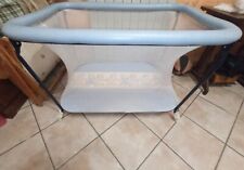 Box bebè recinto gioco riposo bimbi bambino letto culla cane orso maschio blue