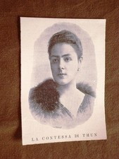 La Contessa di Thun nel 1895