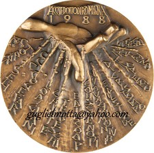 ACQUEDOTTO DI ROMAGNA 1988 ACQUE DI FORLI MEDAGLIA GRILLI