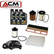 KIT TAGLIANDO FIAT 500 1.3 MULTIJET 75CV 55KW DAL 10/2007 + 3L SELENIA WR 5W40