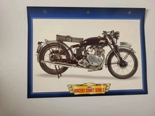 CARTE FICHE MOTO VINCENT COMET
