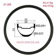 Cerchio MTB Carbonio 27.5er XC