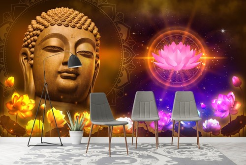 Statua buddha lotus - buddha, q9839