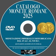 CATALOGO MONETE ROMANE 2025 SU DVD - CON PREZZI - NUOVO IN ITALIANO - ORIGINALE