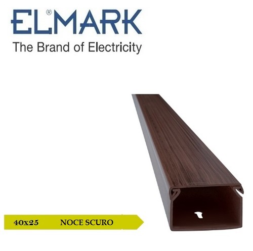 Canalina 40x25 noce scuro 2mt - noce,