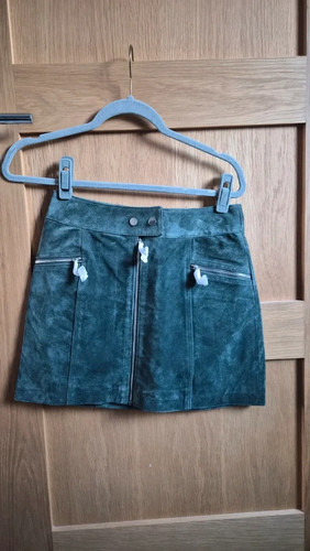 Minigonna zara verde - zara,