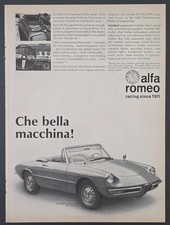 1968 PRINT AD Alfa Romeo