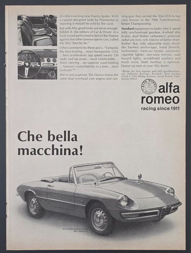 1968 stampa annuncio alfa - annuncio,
