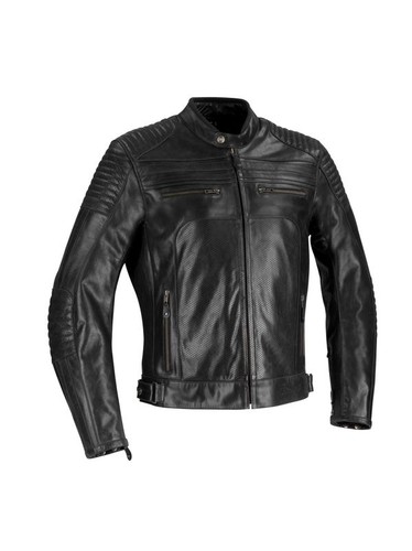 Giacca giubbotto pelle nera - pelle,