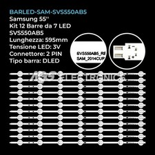 KIT 12 BARRE STRIP LED TV