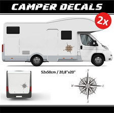 Bussola adesiva roulotte rosa dei venti sticker camper knaus carado wilk