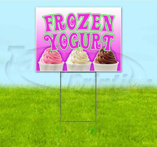 Insegna frozen yogurt 18x24 - frozen,