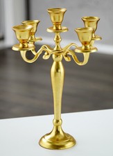 5 arms chandelier gold 40cm