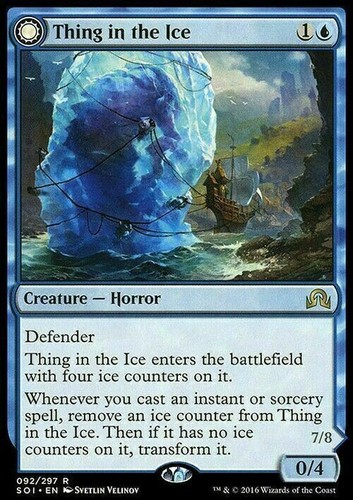 Thing the ice - ice, shadows