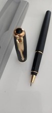 Stylo Parker Sonnet Noir GT Black Rollerball Pen 18K Goldplated Trim