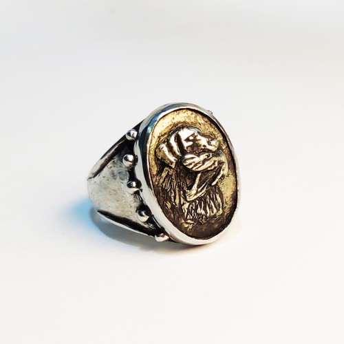 Anello cacciatore fatto mano - fatto,