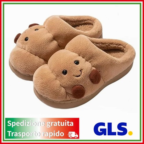 Pantofole peluche croissant - pantofole,