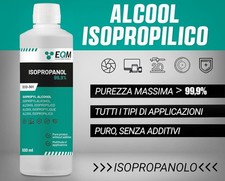 EQM ECO 301 Isopropanolo Alcool Isopropilico 99,9% 500 ML Pulizia di componenti