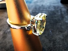 STUPENDO ANELLO ELIODORO BRILLANTI ORO BIANCO 18KT