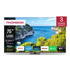 Thomson Smart TV 75" Display LED 4K UHD Sistema Google TV Classe F 75UG5C14