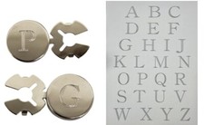 1 PEZZO COPRIBOTTONI 1 INIZIALE STAMPATELLO GEMELLI CAMICIA X COPPIA COMPRA 2