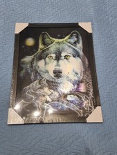 Quadro Lupo 3d.Cambia Immagine A Seconda Di Come Viene Mosso. Nuovo Con Imballo.