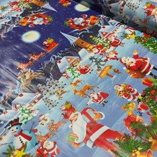 Tovaglia blu natale - blu, tessuto