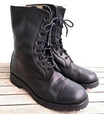 Anfibi vintage cuoio nero
