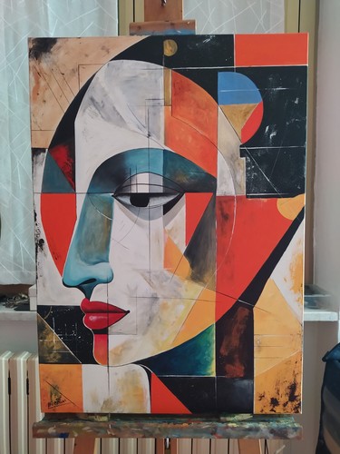 Quadro dipinto mano astratto - quadro, a