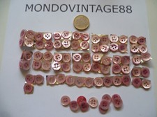 70 BOTTONI VERA MADREPERLA 4 FORI ROSA ANTICO 12 MM LINEATO 20 CAMICIA CAMICERIA