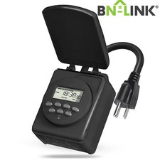 BN-LINK 7 Giorni Esterno Resistente Digitale Programmabile Timer Doppia Presa 1875W