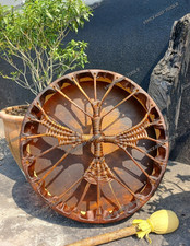 Tamburo sciamanico falco fuoco