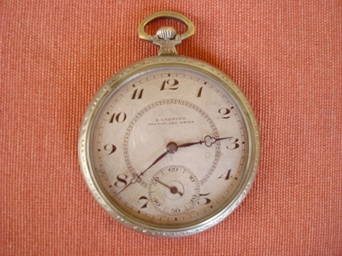 Antico orologio tasca uomo - ,