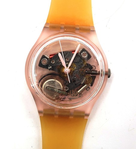 New swatch watch fleur saumon - fleur,