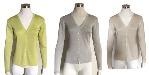 Cardigan donna pura - v, seta