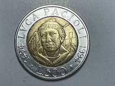 500 lire italia pacioli 1994 - lire-italia-pacioli,