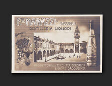 Distilleria liquori Marazzi Sassuolo Modena. Cartolina primi '900. Sassolino.   