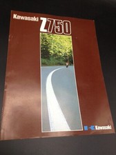 DEPLIANT MOTO VINTAGE KAWASAKI Z750 4 PAG DATI TECNICI ITALIANO 