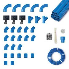 Kit completo per predisposizione 3 punti presa - ASPIRAZIONE CENTRALIZZATA