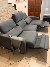 Divano  grigio Poltrone e sofà doppia chaise-longue 3 posti max.105x240x85