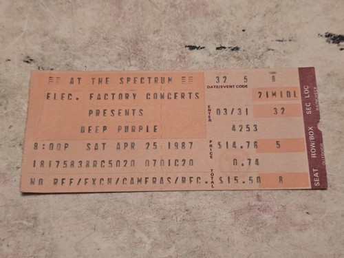 Biglietto concerto originale