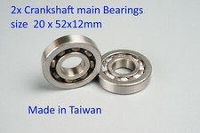 2x bearing 20x52x12mm for