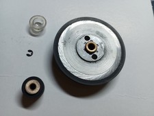 Pinch-roller + ruota  motrice per registratore GelosoG255  S,SP,U e altri omp..